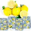 Lb292 Porcelana Azul e Branca de Exportação Estilo Chinês Fruta Limão Flor Festa Doce Presente Sacola de Papel Kraft Adesivo