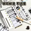 Lindos Gatos Negros Notas Adhesivas Índice Dibujos Animados Bloc de Notas Adhesivas de Alto Valor Desprendibles Papelería Estudiante Regalo Pequeño Vuelta a Clases