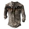 Camiseta de Manga Larga Casual para Hombre, Talla Grande, Cuello Redondo, Estampada, Algodón Juvenil, con Capucha, Sin Cuello, Venta al por Mayor Transfronteriza de Comercio Exterior
