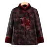 Roupas de Inverno da Vovó, Novo Casaco de Algodão Estilo Nacional Chinês, Forrado com Lã e Engrossado, Roupas para Idosos Plus Size, Jaqueta de Algodão da Velhinha, Roupas da Mãe