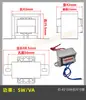 Transformador de Aislamiento de Potencia Ei48 220V a 14V10W Ac14V0.7A Fuente de Alimentación de Frecuencia de Potencia de CA 1-100W Cobre