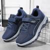 Zapatos de Mujer Nuevo Estilo Velcro Zapatos de Mamá Zapatos Casuales Bajos Zapatos para Caminar al Aire Libre con Suela Gruesa Flats Cómodos Versátiles