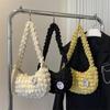 Bolsa Macia Plissada Feminina Estilo Coreano Versátil Casual de Ombro 2022 Nova Moda Famosa na Internet Pequena Fresca de Axila