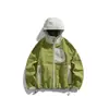 Chaqueta Funcional con Capucha Cortavientos Impermeable para Exteriores Serie Montaña Rumeng para Hombre, Nueva Versátil Transpirable de Corte Amplio Abrigo de Senderismo