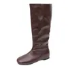 Botas de Montar Suaves de Suela Blanda para Mujer, que Aumentan la Altura 5 cm, por Encima de la Rodilla, Nuevas 2025, Versátiles, de Pierna Recta, Adelgazantes, Punta Redonda, Chelsea Boots