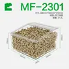 Caja de Almacenamiento de Plástico Transparente Sellada con Tapa para Uso Doméstico, Cuadrada, con Boca Inclinada, para Cacahuates Tostados y Semillas de Melón