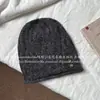 Gorro de Punto Holgado con Puño de Botón para Mujer, Versátil para Otoño e Invierno, para Circunferencia de Cabeza Grande, Gorro para el Frío, Turbante Estilo Coreano para Adelgazar el Rostro
