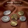 Botones Metálicos Estilo Chanel Vintage al por Mayor para Fabricantes con Acabado de Alta Gama, Botones para Traje Estilo Británico, Botones para Abrigo, Botones de Coser a Mano