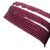 Natural Garnet semiacabado contas redondas longa cadeia atacado roxo dente preto longa cadeia millet contas soltas