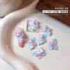 Accesorios para arte de uñas de lirio de cristal de hielo tallado suave de dopamina, nuevas decoraciones de uñas de flor de gel suave de gelatina transparente de hielo de verano