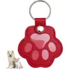 Lindo Elemento de Pata de Gato Colgante Portátil de Cuero, Bolsa para Guardar Pelo de Mascota Conmemorativo, Accesorio Versátil de Llave para el Día a Día