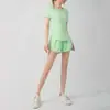 Conjunto de outfit de yoga de verano para mujer, camiseta de fitness fina de manga corta de secado rápido, shorts deportivos casuales holgados para correr para uso al aire libre