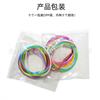Pulseira especial transfronteiriça joias pulseira de silicone colorida luminosa pulseira de cabelo de silicone Fita de amarração Preço baixo venda quente