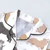 Cardigan Cruzado Europeu e Americano de Seda Leiteira Pijama Estampado de Cor Clara para Mulheres Conjunto de Roupa de Casa Casual Respirável com Shorts de Manga Curta