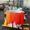 Envío Gratis Cortina de Hilo Teñido Arreglo de Boda Estilo Coreano Boda Borla Encriptada Cortina Divisoria para Hogar Sala de Estar para Entrada