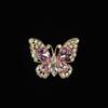 Nuevo Cristal de Perla Hueca Mariposa Aleación Hebilla Fondo Plano Agujero Salida de Aire Coche Zapatos Funda Teléfono Móvil Material de Belleza