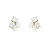 Pendientes de Perla Barroca con Circonita Francesa Nicho Simples Asimétricos Pendientes de Alta Gama Exquisitos Pendientes Retro para Mujer
