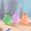 Navidad Transfronterizo Luminoso Pequeño Pétalos de Hojas Árbol de Navidad Micro Paisaje Paisaje de Nieve Pequeños Adornos Accesorios Transparentes para Árbol de Navidad