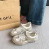 Zapatos Deportivos de Verano Nuevos para Mujer, de Malla Transpirable, con Correas de Velcro, Suela Suave, Sandalias Casuales Antideslizantes, Diseño Versátil Poco Profundo