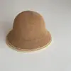 Sombrero de Cubo de Bloque de Color de Diseño Sencillo y Único Hace que la Cara Parezca Más Pequeña Protección Solar Estilo Básico Sombrero de Sol Primavera Verano Nueva Versión Coreana