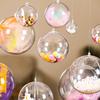 Bola de Natal transfronteiriça bola de plástico transparente bola criativa de casamento bola oca de PS bola acrílica bola decorativa de Natal para pendurar