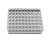 Gradilla para tubos de ensayo de vidrio orgánico de 13 mm, 16 mm, 19 mm, 21 mm, 26 mm, 30, 40, 50 orificios, para tubos de centrífuga, tubos de recolección de sangre