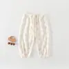 Pantalones Repelentes de Mosquitos Jingqi para Bebé Verano Unisex Pantalones Jogger para Bebé Pantalones Harem para Bebé Malla Jacquard Pantalones 100% Algodón para Bebé