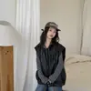 Conjunto de chaleco de cuero para niña, nueva colección otoño/primavera 2026, sudadera con capucha para niña, conjunto de otoño para niños, pantalones de mezclilla