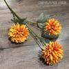 2023 nuevo crisantemo de bola Serie de Otoño 3 crisantemo de ping pong nuevo amante crisantemo de bola decoración de boda flores artificiales al por mayor