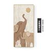 Pintura decorativa abstracta para pasillo, lujo ligero, elefante, pasillo, pintura colgante para pasillo, mural vertical de pasillo puerta a puerta