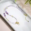 Nueva Cadena para Clavícula de Cuarzo Rutilado Dorado Amatista Natural Estilo Chino Collar Thangka Amuleto de Buda Cuerda Colgante de Moda de Lujo Ligero