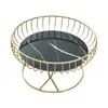 [Selección Premium] Cesta de Fruta de Hierro Forjado Estilo Ins Nórdico para Mesa de Café de Sala de Estar, Almacenamiento Simple y Creativo de Snacks para Uso Doméstico