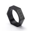 Anillo de acero de titanio Vikingo Lune transfronterizo nórdico directo de fábrica, personalidad neutra, tuerca hexagonal, joyería de mano