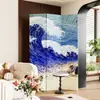 Nuevo Biombo Plegable Estilo Chino de Flores y Pájaros para Sala de Estar, Divisor Móvil para Entrada, Pantalla Bloqueadora para Dormitorio, Biombo Plegable Doble Cara para Uso Doméstico