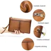Bolso de Mano para Hombre de Cuero Genuino Bolso de Mano Casual para Hombre Bolso para Hombre de Piel de Vaca de Primera Capa Bolso para Teléfono Móvil Cartera de Gran Capacidad Venta al por Mayor