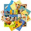 12 Piezas de Papel Decorativo de la Serie Temporada de Cosecha con Tema de Acción de Gracias, Material para Manualidades DIY, Papel Periférico de Fondo