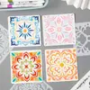 Suministro Exclusivo Transfronterizo de Hermosas Plantillas Recortadas al Óleo Floral para Pintura Infantil y Plantillas de Graffiti Plantillas de Periódico Manuscritas Venta al por Mayor