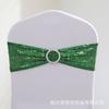 Respaldo de Silla Elástico Flor Lentejuela Lazo para Respaldo de Silla Suministros para Boda Hotel Cubierta de Silla Correas de Lentejuelas Decorativas