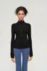 Fábrica de origen Define chaqueta de yoga con el mismo diseño con cuello alto, transpirable, de secado rápido, ajuste ceñido, ropa deportiva atlética para fitness
