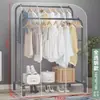 Perchero de Piso Cubierta Antipolvo Perchero Doméstico para Colgar Secado Barra para Colgar en Dormitorio Cubierta Transparente Antipolvo para Ropa