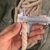 Fabricante 4-20mm corda de algodão de três fios crua corda torcida corda de tecelagem feita à mão corda para alça corda de fio de algodão atacado