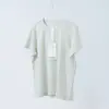 Ropa de Yoga para Mujer Manga Corta Deportiva Verano Cuello Redondo Casual Transpirable Microelástica Fitness Running Fina Holgada Manga Corta