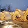 Celebridad de Internet Camping al Aire Libre Tienda Triangular Impermeable a Prueba de Lluvia Interior Zona Escénica Catering Casa de Huéspedes Picnic Barbacoa Estrella Olla Caliente