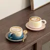 Taza de Café de Cerámica Horneada a Alta Temperatura Personalizada Alta Apariencia Taza para el Té de la Tarde Taza de Café de Regalo Recuerdo de Evento Logo