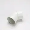 Accesorios para Canaleta Semicircular de PVC Canal de Drenaje de Plástico Zanja de Drenaje Canaleta para Aleros Bajante de Techo Codo de 45 Grados