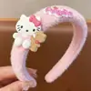 Tiara de Pelúcia Desenho Animado Fofa para Crianças, Faixa de Cabeça Esponjosa Alta, Prendedor de Cabelo para Bebê, Novo Estilo Acessório de Cabelo de Coelho