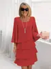 2026 Amazon Europa y América Comercio Exterior Moda Primavera y Otoño Vestido Pastel Ropa de Mujer Temperamento Holgado Adelgazante Vestido de Cuello Redondo