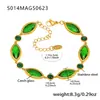 Tobillera Omaca Super Brillante Facetada de Cristal Checo Acero Inoxidable Chapado en Oro de 18 Quilates Tobillera de Lujo Accesible para la Playa Joyería para el Pie