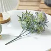 Venta al por mayor transfronteriza de Bolas de Milán Grandes de Plástico Artificial de 5 Cabezas, Flores Artificiales, Flores de Plástico, Plantas Artificiales para Decoración del Hogar, Flores Artificiales