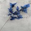 Folhas de Pássaro Azul de Casamento Simuladas, Flores para Decoração de Casa, Folhas Simuladas, Flores e Folhas para Decoração de Teto de Salão de Casamento e Hotel